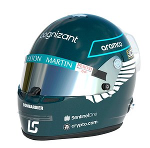 F1 Lance Stroll Helmet 2023