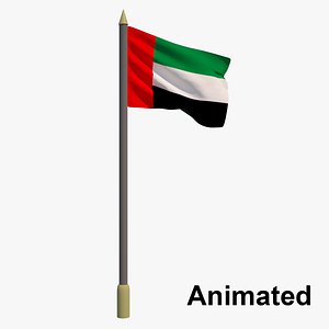United Arab Emirates Flag - UAE - Animated