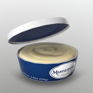 mascarpone cheese 3D model