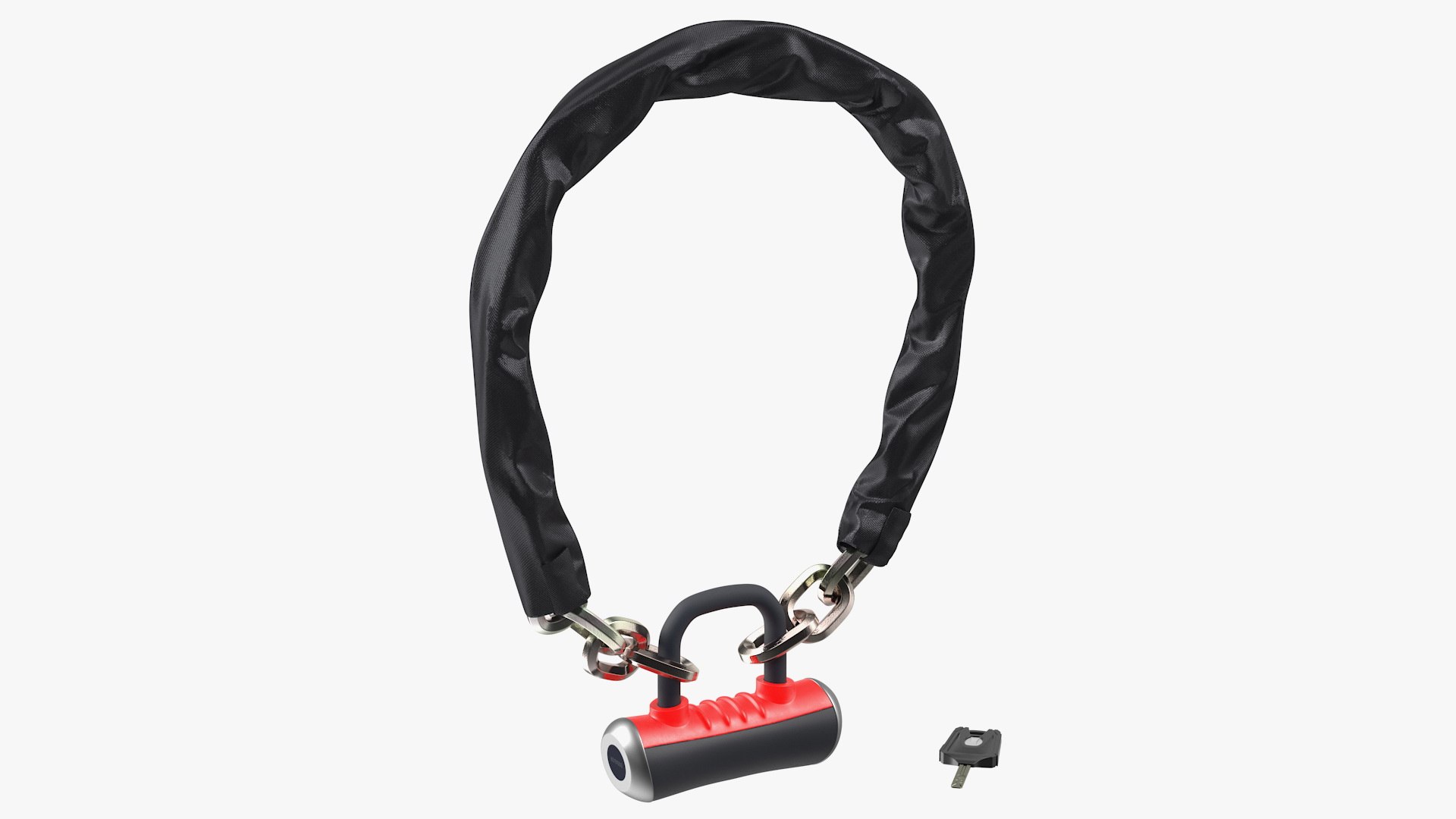 Heavy Duty Bike Chain Lock 3D model preview