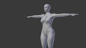 Rigged Girl Base Mesh