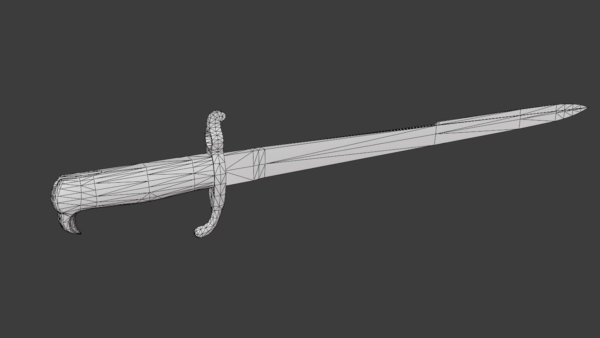 3D German bayonet Hirschfanger 1871 Hf71 https://p.turbosquid.com/ts-thumb/eH/A4uKsr/rF/wireframe/jpg/1730967304/1920x1080/fit_q87/d0b644aa940f23c5343ab66af8783480ade3f6a0/wireframe.jpg
