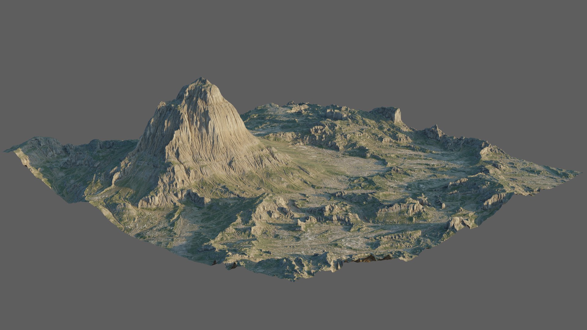 3D 8K Mountain Valley Landscape 3 Model - TurboSquid 1820600
