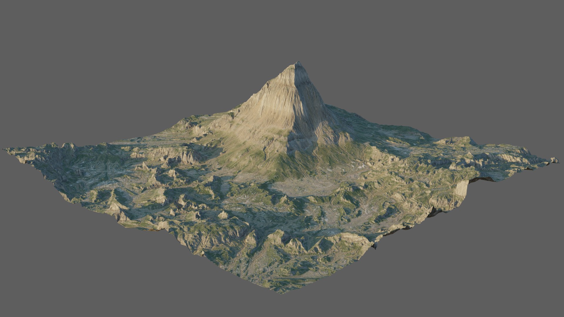 3D 8K Mountain Valley Landscape 3 Model - TurboSquid 1820600