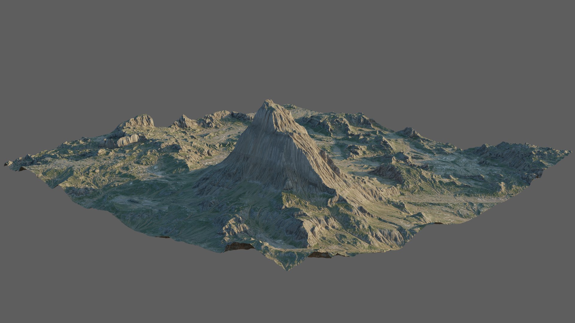 3D 8K Mountain Valley Landscape 3 Model - TurboSquid 1820600