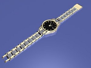 gold watch dxf