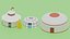 Cartoon Mongolian Yurt Colletcion 3D