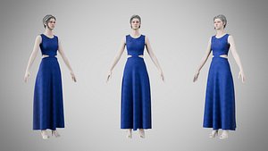 3D Dress 31 Cobalt Chain v2