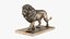 Collezione di statue di leoni in bronzo