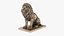 Collezione di statue di leoni in bronzo