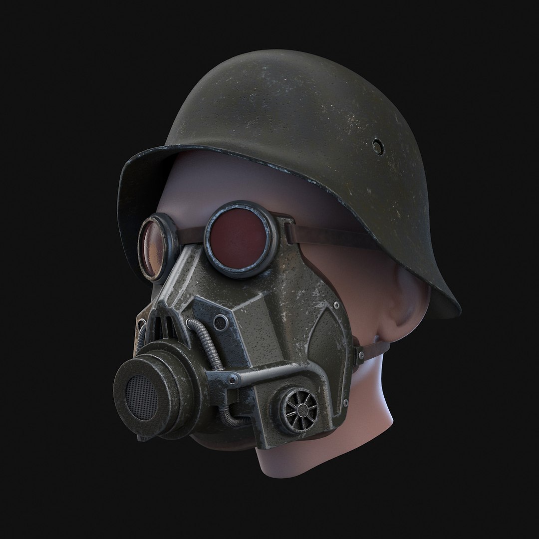 3D Gas Mask German - TurboSquid 1169081