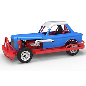 New Zealand Vintage Stock car Scale 1 to 25 3D model