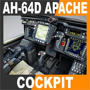 Boeing AH-64D Apache Helicopter Cockpit