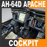 Boeing AH-64D Apache Helicopter Cockpit