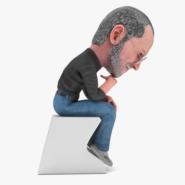 3D модель Фигурка Стива Джобса в позе мыслителя - TurboSquid 2280192