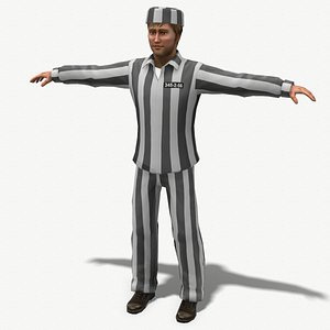 3D concentration camp prisoner