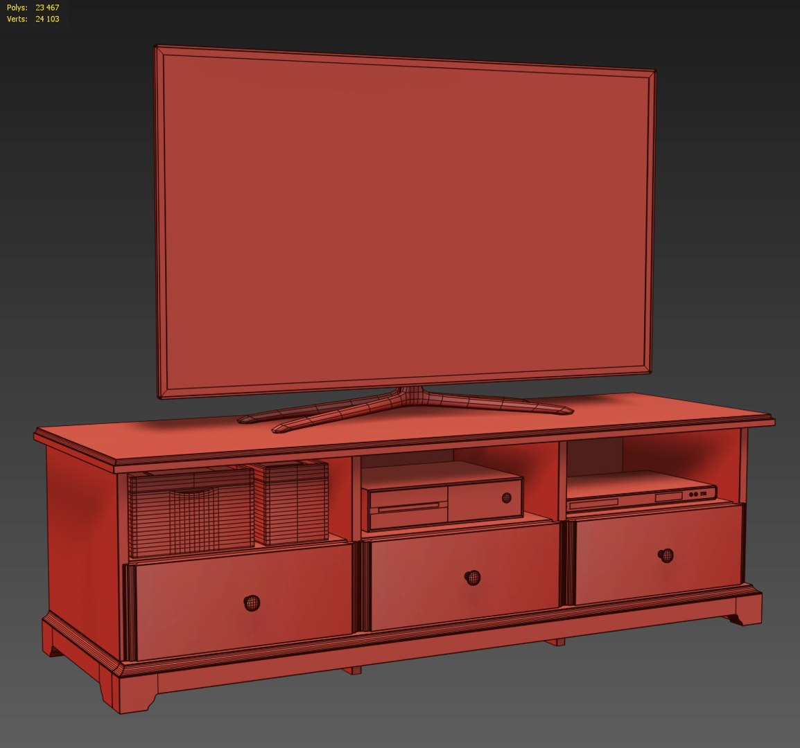 Ikea Liatorp Tv Unit 3D - TurboSquid 1561637