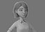 cartoon girl rigged character 3D model