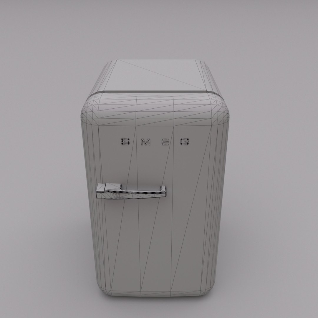 3D Smeg Mini Refrigerator - TurboSquid 1982132