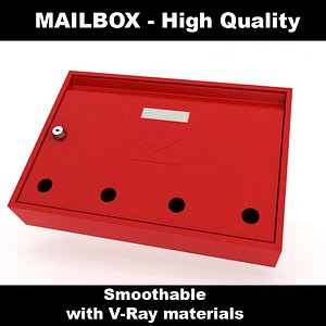 Mail box vray materials