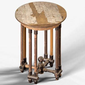 3D model Antique round table