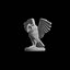 Stilisierte Eulenskulptur, 3D-Druckmodell