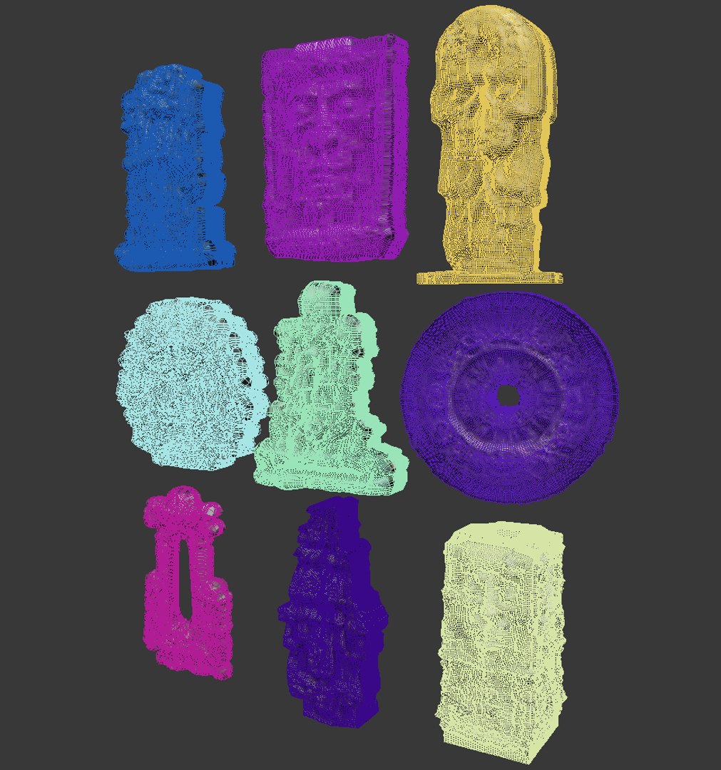 3D Mayan Artifacts Pack TurboSquid 1947628
