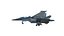 SU-34 Fullback Jet Fighter Aircraft Low-poly 3D model