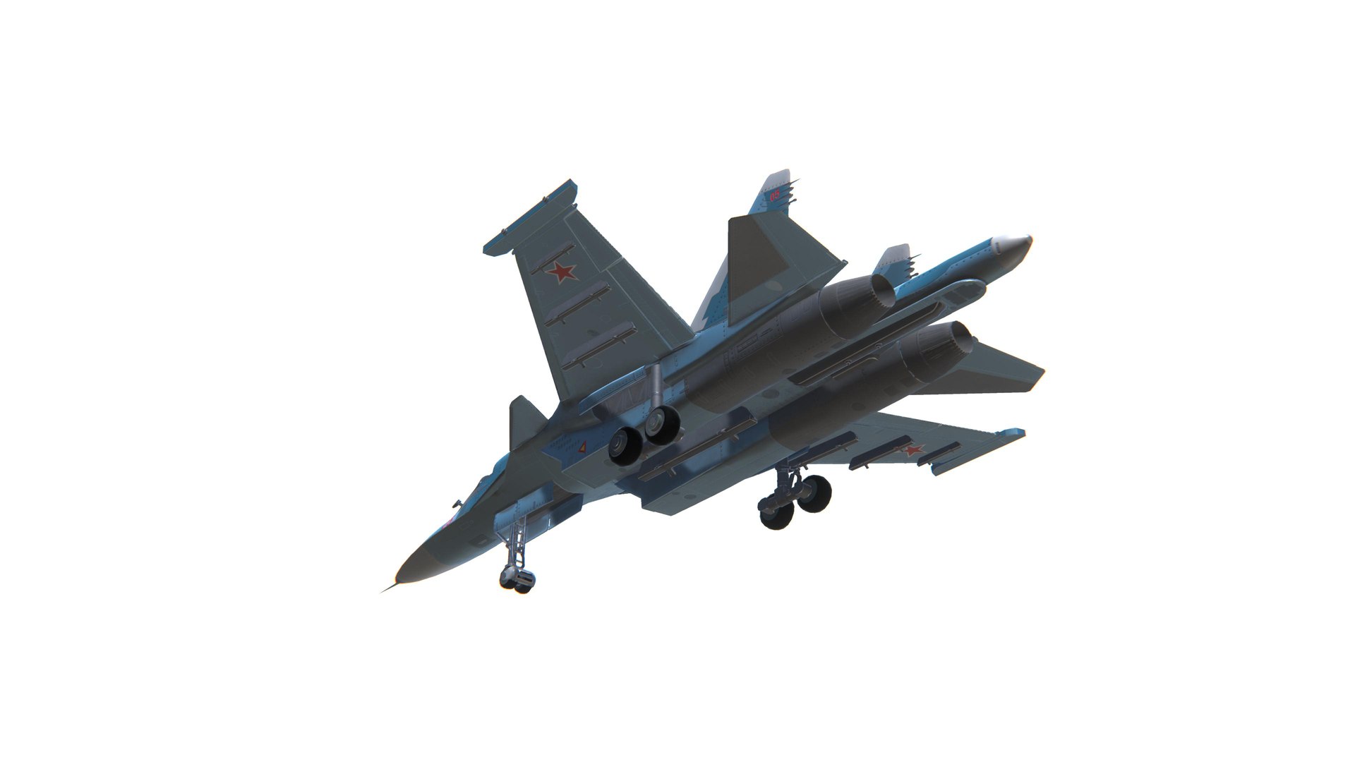 3D SU-34 Fullback Jet Fighter Aircraft Low-poly 3D model https://p.turbosquid.com/ts-thumb/eH/fCzT9a/kq/screenshot88/jpg/1633940892/1920x1080/fit_q87/d46c989cba1bbf6402f23526606bba1c5633b139/screenshot88.jpg