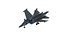 SU-34 Fullback Jet Fighter Aircraft Low-poly 3D model
