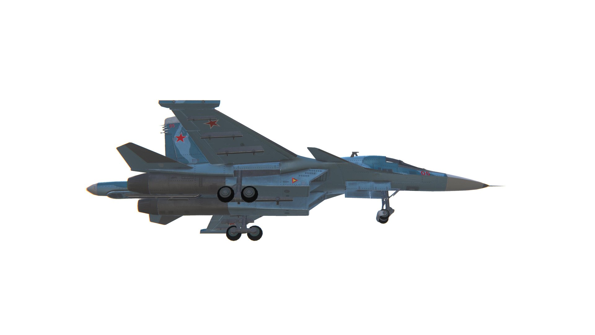 3D SU-34 Fullback Jet Fighter Aircraft Low-poly 3D model https://p.turbosquid.com/ts-thumb/eH/fCzT9a/u6/screenshot85/jpg/1633940891/1920x1080/fit_q87/ae757c0e3b01d93c3bec0f4f9297f588f9076b11/screenshot85.jpg