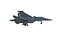 SU-34 Fullback Jet Fighter Aircraft Low-poly 3D model