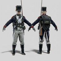 Soldier Napoleon Infantry Rigged