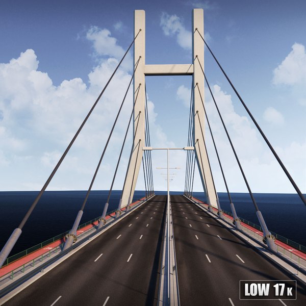 suspended bridge 3d 3ds