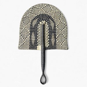 African Handwoven Fan 4 3D