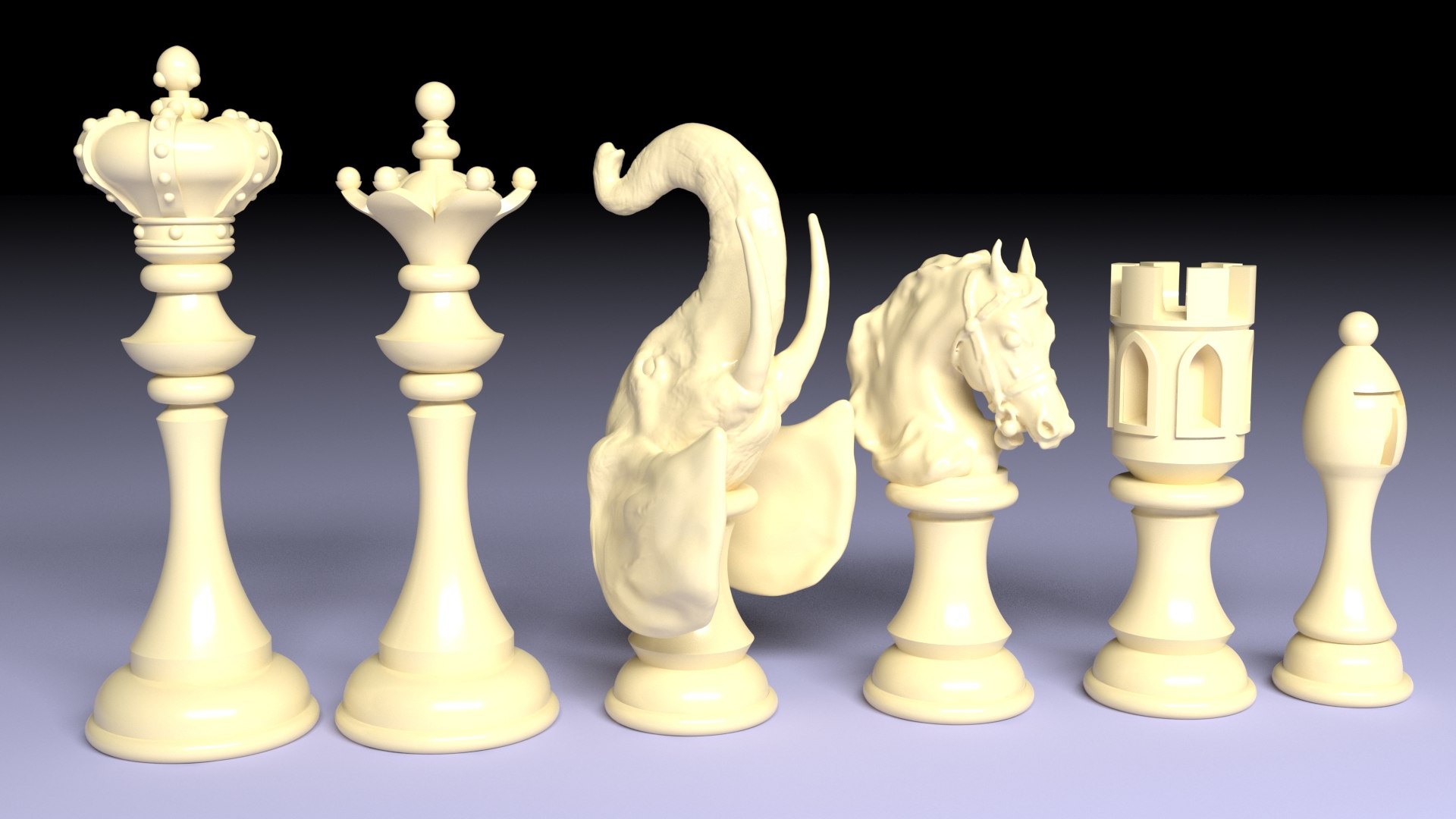 3D Knight Chess - TurboSquid 1736716