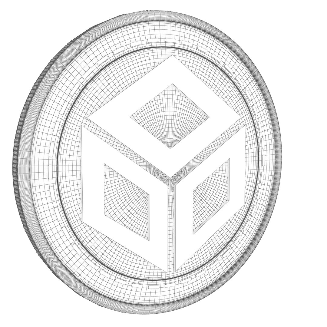 Blocknode Cryptocurrency Gold Coin Model - TurboSquid 1783273