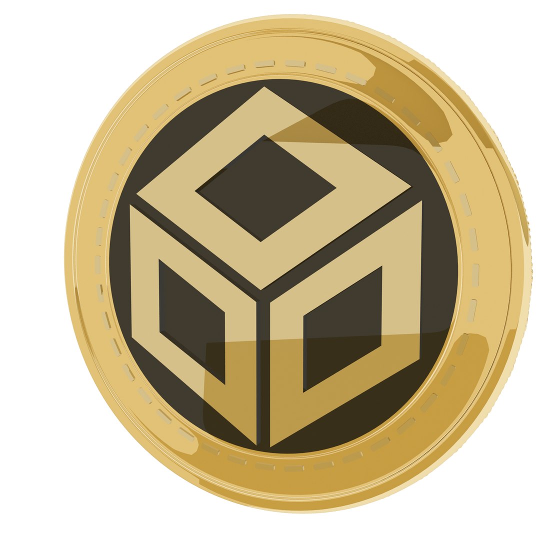 Blocknode Cryptocurrency Gold Coin Model - TurboSquid 1783273