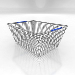 shopping basket 3d 3ds
