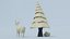 3D LOW POLY DEER AND TREE model