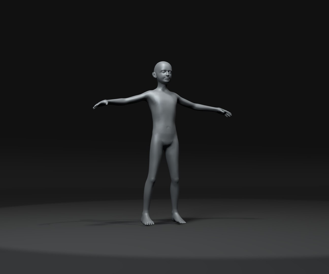 Boy Kid Body Base Mesh Animated And Rigged 3D Model 20k Polygons 3D ...