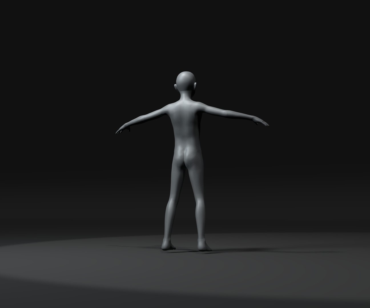 Boy Kid Body Base Mesh Animated And Rigged 3D Model 20k Polygons 3D ...