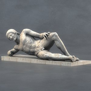 Ancient Warrior Sculpture model