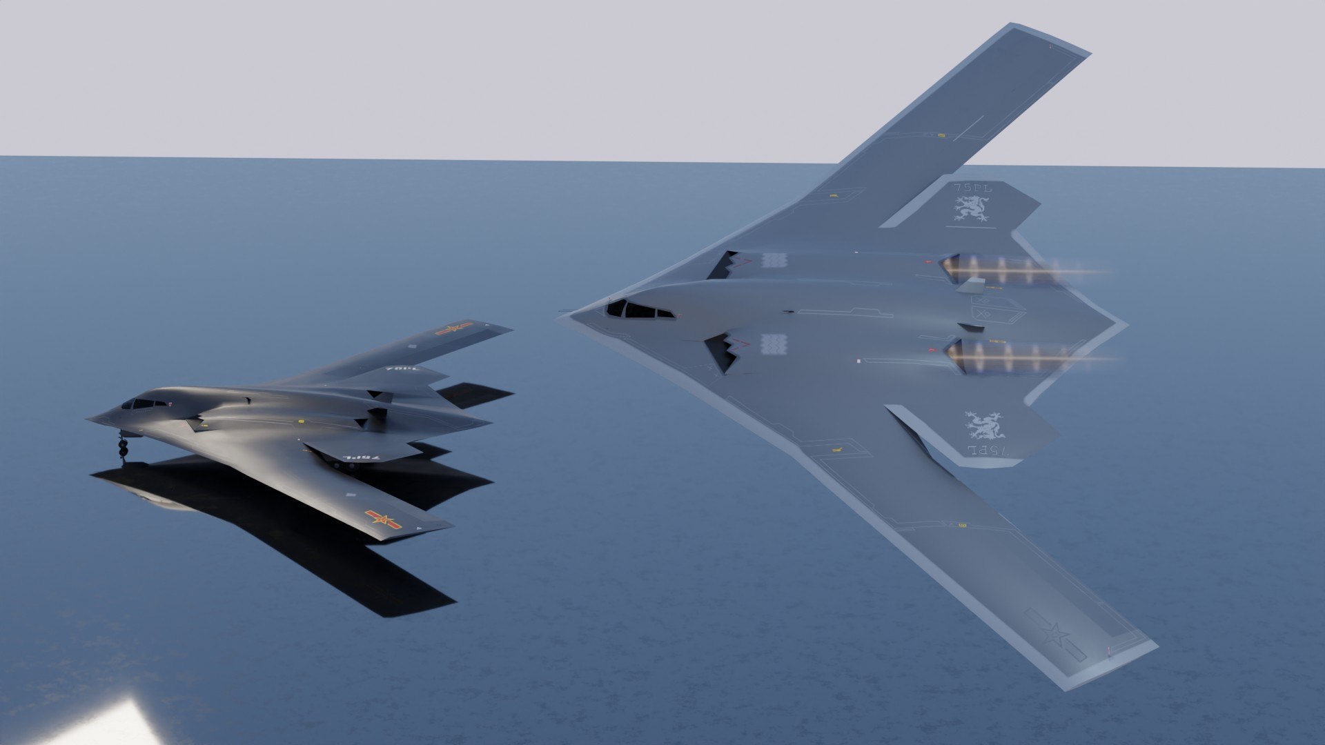 3d Xian H-20 Stealth Bomber Model - Turbosquid 2098084