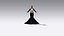 Dress black color fish tail skirt back belt modern look