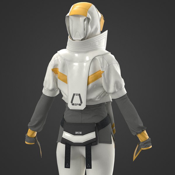 Sci-fi female outfit 3D Model in Clothing 3DExport