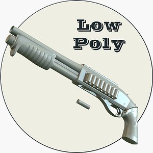 remington 870 mcs normal 3d max