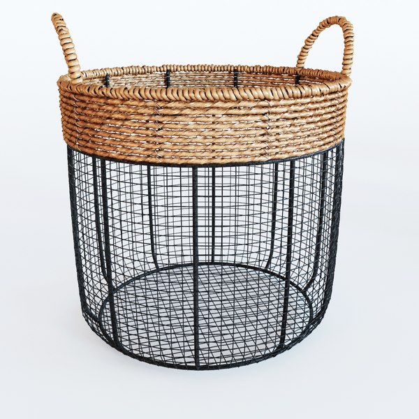 3d iron seagrass baskets model