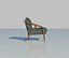 3D Mid-Century Modern Armchair