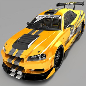 nissan skyline r35 3D model